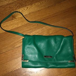 Hunter Green Michael Coors Clutch with strap